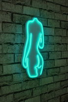 Decoratiune luminoasa LED, Sexy Woman, Benzi flexibile de neon, DC 12 V, Albastru