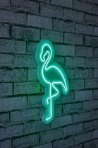 Decoratiune luminoasa LED, Flamingo, Benzi flexibile de neon, DC 12 V, Verde