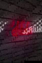 Decoratiune luminoasa LED, Oh La La, Benzi flexibile de neon, DC 12 V, Roz