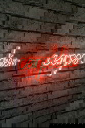 Decoratiune luminoasa LED, Carpe Diem, Benzi flexibile de neon, DC 12 V, Rosu