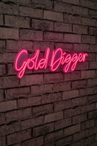 Decoratiune luminoasa LED, Gold Digger, Benzi flexibile de neon, DC 12 V, Roz