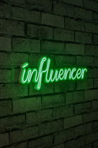 Decoratiune luminoasa LED, Influencer, Benzi flexibile de neon, DC 12 V, Verde