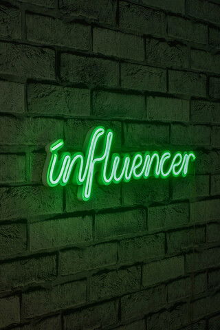Decoratiune luminoasa LED, Influencer, Benzi flexibile de neon, DC 12 V, Verde
