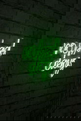 Decoratiune luminoasa LED, No Bad Days, Benzi flexibile de neon, DC 12 V, Verde