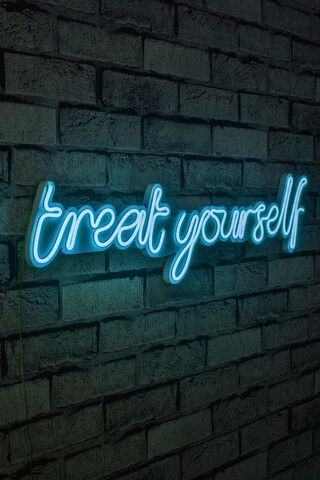 Decoratiune luminoasa LED, Treat Yourself, Benzi flexibile de neon, DC 12 V, Albastru