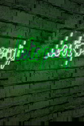 Decoratiune luminoasa LED, Lets Party, Benzi flexibile de neon, DC 12 V, Verde