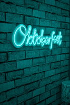 Decoratiune luminoasa LED, Oktoberfest, Benzi flexibile de neon, DC 12 V, Albastru