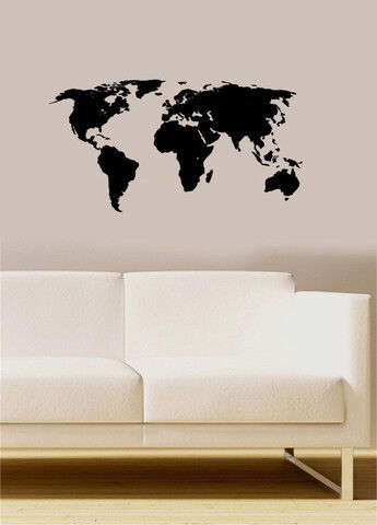 Sticker decorativ, OBS-094, Vinilin, 70 x 36 cm, Negru