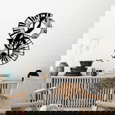 Decoratiune de perete, Musical 4, Metal, Dimensiune: 46 x 70 cm, Negru
