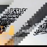 Decoratiune de perete, Lıfe Is A Journey Enjoy The Ride, Metal, Dimensiune: 42 x 70 cm, Negru
