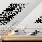 Decoratiune de perete, Camp With Us, Metal, Dimensiune: 56 x 70 cm, Negru