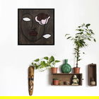 Decoratiune de perete, Dream Set, Placaj, 30 x 30 cm, Alb negru