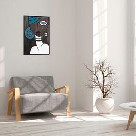 Decoratiune de perete, Cansu, Placaj, Dimensiune: 39 x 59 cm, Multicolor