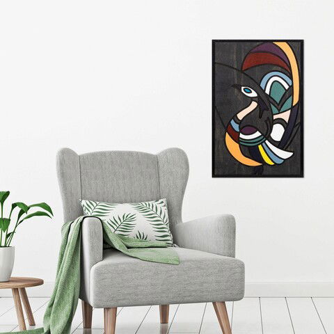 Decoratiune de perete, By Tavuskusu, Placaj, Dimensiune: 39 x 59 cm, Multicolor