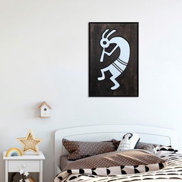 Decoratiune de perete, Cumali, Placaj, Dimensiune: 39 x 59 cm, Multicolor
