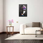 Decoratiune de perete, Tarkan, Placaj, Dimensiune: 39 x 59 cm, Multicolor
