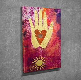 Tablou decorativ, DC092, Canvas, 30 x 40 cm, Multicolor