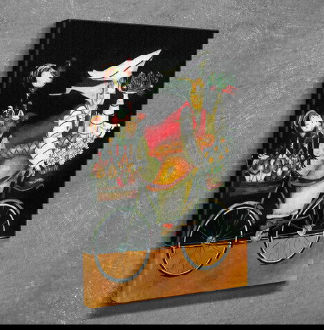 Tablou decorativ, DC131, Canvas, 30 x 40 cm, Multicolor