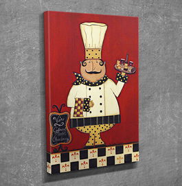 Tablou decorativ, DC132, Canvas, 30 x 40 cm, Multicolor