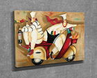 Tablou decorativ, DC128, Canvas, 30 x 40 cm, Multicolor