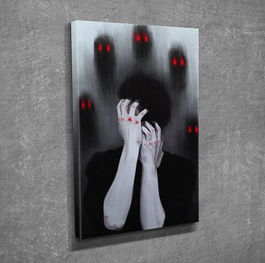 Tablou decorativ, DC138, Canvas, 30 x 40 cm, Multicolor