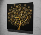 Tablou decorativ, KC054, Canvas, Dimensiune: 45 x 45 cm, Multicolor