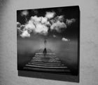 Tablou decorativ, KC058, Canvas, Dimensiune: 45 x 45 cm, Multicolor
