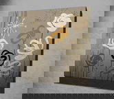 Tablou decorativ, KC062, Canvas, Dimensiune: 45 x 45 cm, Multicolor