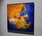 Tablou decorativ, KC069, Canvas, Dimensiune: 45 x 45 cm, Multicolor