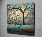 Tablou decorativ, KC078, Canvas, Dimensiune: 45 x 45 cm, Multicolor