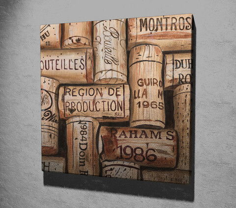 Tablou decorativ, KC096, Canvas, Dimensiune: 45 x 45 cm, Multicolor
