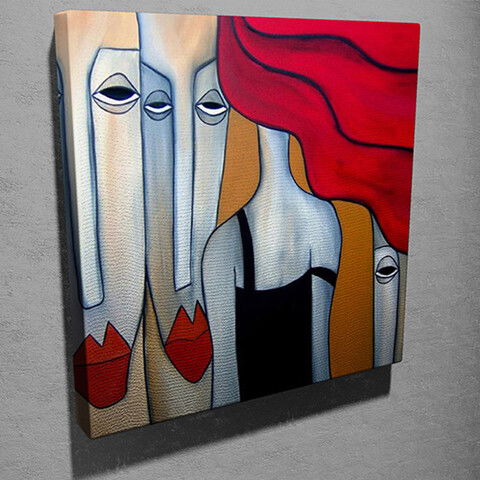 Tablou decorativ, KC128, Canvas, Dimensiune: 45 x 45 cm, Multicolor