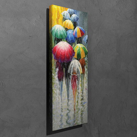 Tablou decorativ, PC96, Canvas, 30 x 80 cm, Multicolor