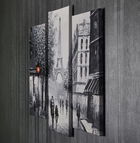 Set 3 tablouri decorative, UC034, Canvas, 45 x 20 cm, Multicolor