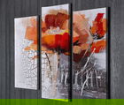 Set 3 tablouri decorative, UC042, Canvas, 45 x 20 cm, Multicolor