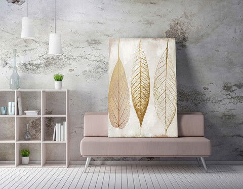Tablou decorativ, WY81 (50 x 70), 50% bumbac/50% poliester, Lemn, Multicolor