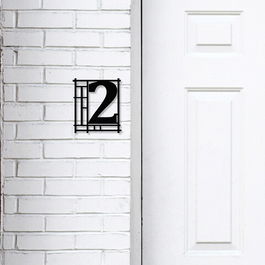 Decoratiune de perete, Number 2, Metal, Dimensiune: 28 x 1,5 x 31 cm, Negru