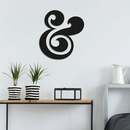 Decoratiune de perete, Ant, Metal, Dimensiune: 42 x 46 cm, Negru