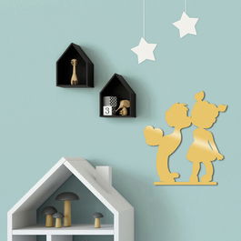 Decoratiune de perete, Chıldren Metal Decor, Metal, Dimensiune: 45 x 50 cm, Auriu