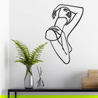 Decoratiune de perete, Woman And Modern Dance, Metal, Marime , Negru