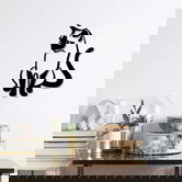 Decoratiune de perete, Cat 2, Metal, Dimensiune: 39 x 55 cm, Negru