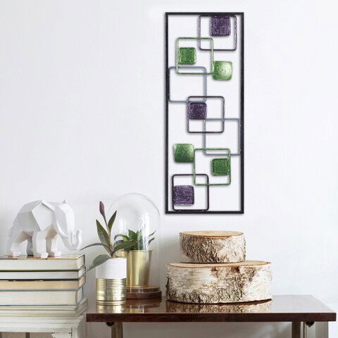 Decoratiune de perete, İnfinite, Metal, Dimensiune: 74 x 28 cm, Multicolor