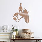 Decoratiune de perete, Warrıor, Metal, Dimensiune: 46 x 57 cm, Cupru