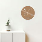 Decoratiune de perete, Scorrpıo Horoscope, Metal, Dimensiune: 48 x 48 cm, Cupru