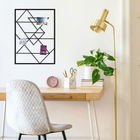 Decoratiune de perete, Moodboard 5, Metal, Dimensiune: 40 x 55 cm, Negru