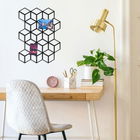 Decoratiune de perete, Moodboard 1, Metal, Dimensiune: 45 x 60 cm, Negru