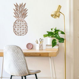 Decoratiune de perete, Pıneapple, Metal, Dimensiune: 22 x 36 cm, Cupru