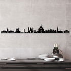 Decoratiune de perete, Budapest Skyline , Metal, Dimensiune: 120 x 16 cm, Negru