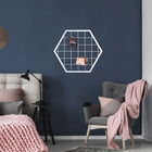 Decoratiune de perete, Moodboard 8, Metal, Dimensiune: 60 x 52 cm, Argintiu