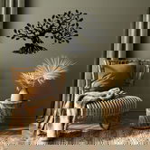 Decoratiune de perete, Monumental Tree 11, Metal, Dimensiune: 70 x 47 cm, Negru